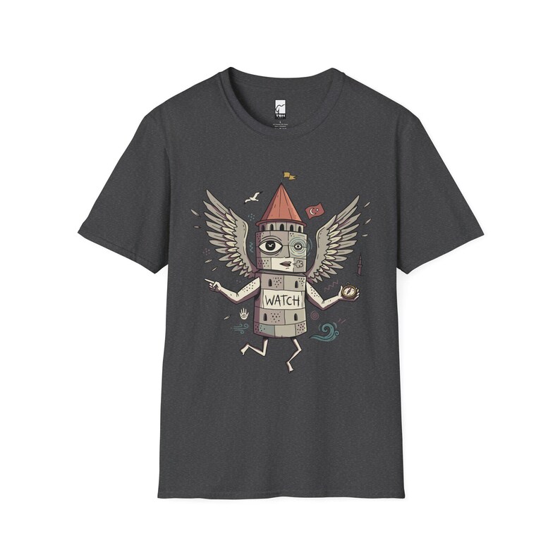 Istanbul T-Shirt | Funny Galata Tower Graphic Tee, Turkish Culture Unisex Shirt, Istanbul Gift Dark Heather