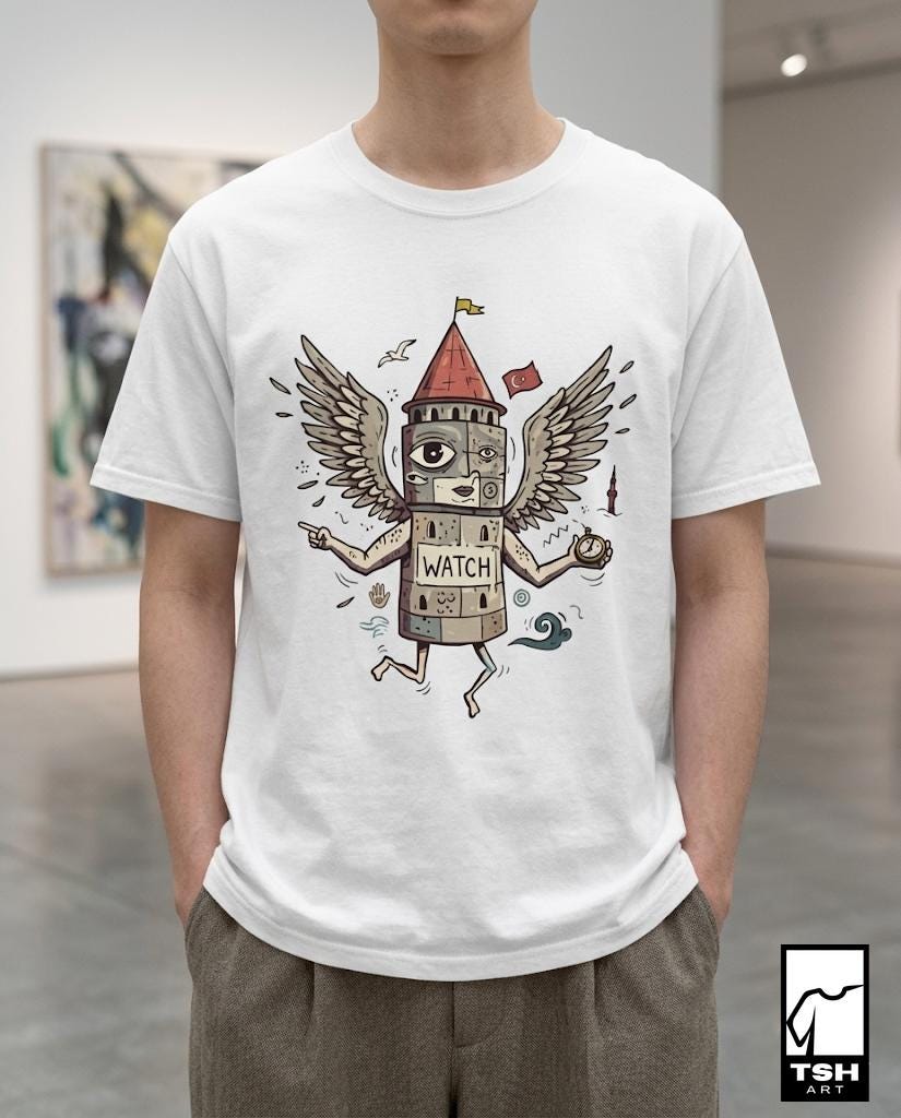 Istanbul T-Shirt | Funny Galata Tower Graphic Tee, Turkish Culture Unisex Shirt, Istanbul Gift