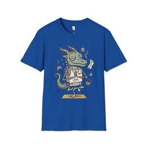 T-shirt yogadraak | Grappig T-shirt OM Namaste, zen-meditatie, uniseks shirt Royal