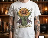 Jack O Lantern Scarecrow Shirt | Spooky Pumpkin Tee | Funny Halloween Graphic Tee | Tis The Season Shirt | Retro Fall Tee | Unisex Gift