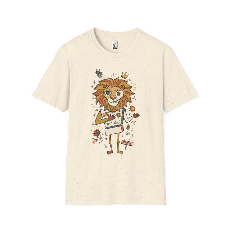 Leo T-Shirt | Funny Zodiac Lion Graphic Tee, Main Character Astrology Unisex Shirt Natural