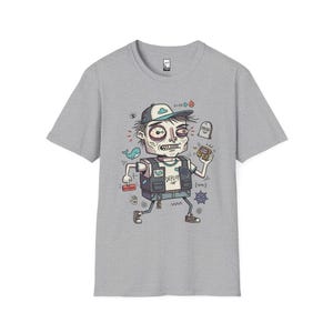 DevOps Engineer T-shirt | Rolig CI CD Deployment Graphic Tee, Sysadmin Coder T-shirt Sport Grey