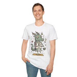 T-shirt yogadraak | Grappig T-shirt OM Namaste, zen-meditatie, uniseks shirt afbeelding 18