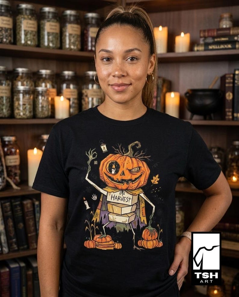 Unisex Pumpkin T-Shirt | Jack O Lantern Print | Fall Harvest Graphic Tee | Spooky Pumpkin T-Shirt