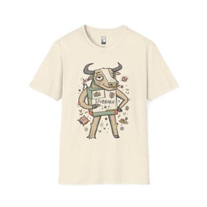 Maglietta Toro / Maglietta con grafica del Toro testardo dello zodiaco, maglietta unisex per gli amanti dell'astrologia Natural