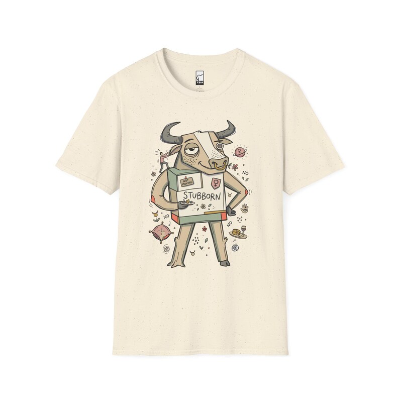 Maglietta Toro / Maglietta con grafica del Toro testardo dello zodiaco, maglietta unisex per gli amanti dell'astrologia Natural