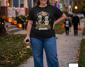 Skeleton Roast Halloween Shirt | Ghost Campfire Tee | Funny Marshmallow T Shirt | Spooky Smores Graphic Tee | Retro Fall Tee | Unisex Gift