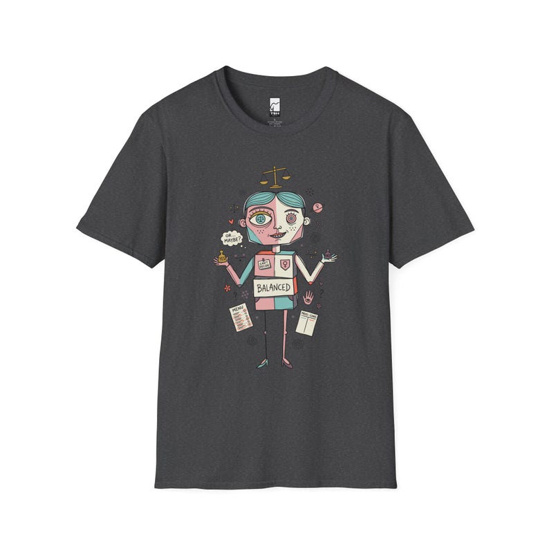 Camiseta del signo zodiacal Libra / Camiseta gráfica divertida sobre astrología para personas indecisas Dark Heather