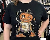 Unisex Pumpkin T-Shirt | Jack O Lantern Print | Fall Harvest Graphic Tee | Spooky Pumpkin T-Shirt
