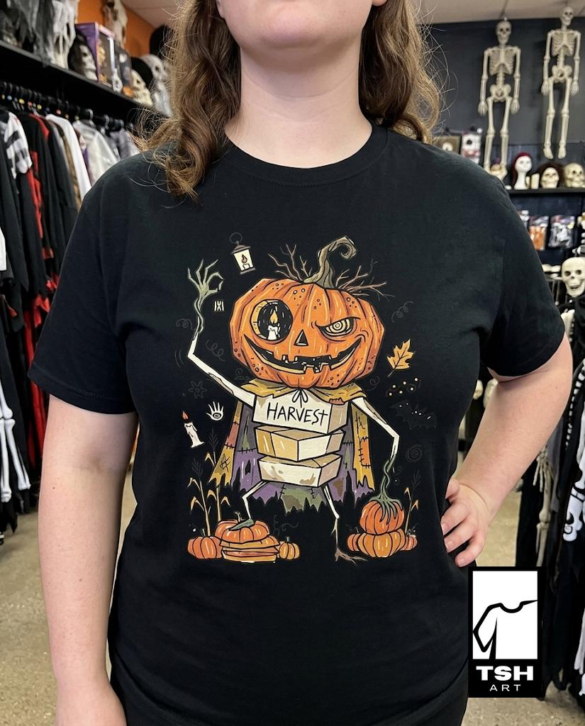 Unisex Pumpkin T-Shirt | Jack O Lantern Print | Fall Harvest Graphic Tee | Spooky Pumpkin T-Shirt