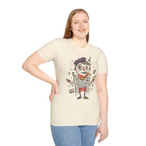 Paris Melancholie T-Shirt | French Ennui Graphic Tee, Parisian Illustration Unisex Shirt image 17