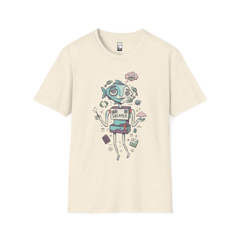 Camiseta de Piscis / Camiseta gráfica del zodíaco Soñador, Camiseta unisex de astrología, Regalo de cumpleaños Natural