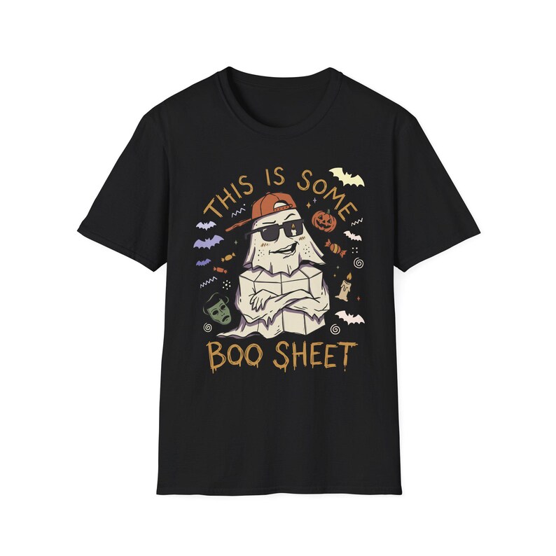 Camiseta divertida de fantasma de Halloween / Camiseta divertida de fantasma / Camiseta de fantasma genial / Camiseta con cita espeluznante y atrevida / Camiseta vintage de fantasma atrevida / Regalo unisex Black