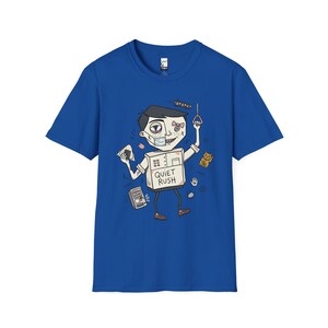 T-shirt Tokyo Vibes | Japans urbancore-shirt met graphic, Quiet Rush-illustratie Royal