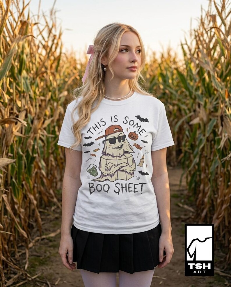 Halloween Funny Ghost Shirt | Funny Boo Sheet Tee | Cool Ghost T Shirt | Sassy Spooky Quote Tee | Vintage Sassy Ghost Tee | Unisex Gift