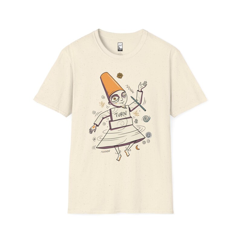 Istanbul Semazen T-Shirt | Sufi Whirling Dervish Graphic Tee, Turkish Culture Unisex Shirt, Istanbul Gift Natural