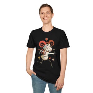 Aries Ram Graphic Tee | Funny Zodiac Astrology Unisex Shirt image 19