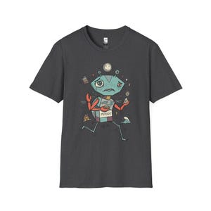 Cancer Crab T-Shirt | Moody Sensitive Astrology Graphic Tee Dark Heather