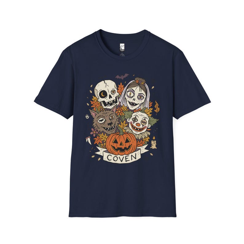 Vintage Halloween Shirt | Skull Werewolf T Shirt | Creepy Clown Witch Tee | Pumpkin Coven Graphic Tee | Retro Horror Tee | Unisex Gift image 18