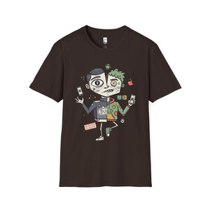 Mobile Dev Shirt | Funny iOS Tee | Android T Shirt | App Builder Graphic Tee | Software Engineer Shirt | Coder Gift Dark Chocolate