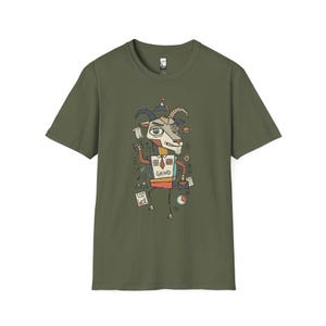 Capricorn T-Shirt | Funny Zodiac Graphic Tee, Grind Hustle Astrology Unisex Shirt, Capricorn Birthday Gift Military Green