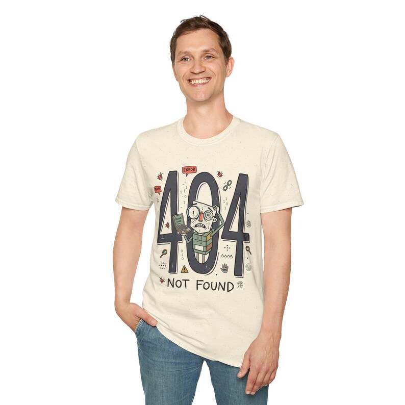 404 Not Found T-Shirt | Funny Developer Error Graphic Tee, Programmer Bug Unisex Shirt image 19