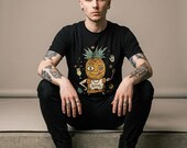 Royal Pineapple T-Shirt | Funny Tropical Graphic Tee, Tiki Hawaiian Unisex Shirt, Pineapple Lover Summer Gift
