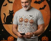 Dancing Pumpkin Skeletons T-Shirt | Halloween Jack-o'-Lanterns
