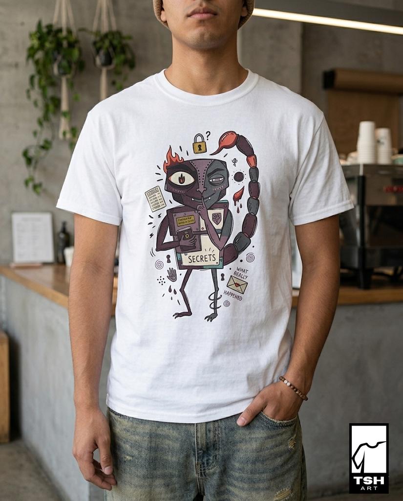Scorpio T-Shirt | Funny Zodiac Graphic Tee, Mysterious Astrology Unisex Shirt, Scorpio Birthday Gift for Her Him