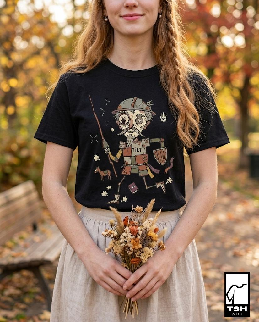 Spain T-Shirt | Funny Don Quixote Graphic Tee, Spanish Culture Unisex Shirt, Spain Gift for Her Him