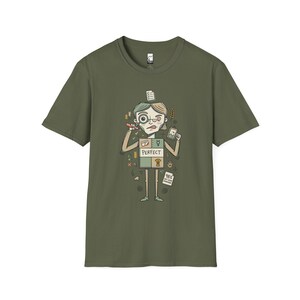 T-shirt Maagd | Zorgvuldig perfectionistisch T-shirt met sterrenbeeld, unisex astrologie-shirt Military Green