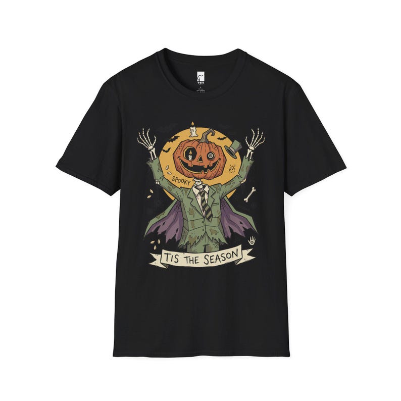 Jack O Lantern Scarecrow Shirt | Spooky Pumpkin Tee | Funny Halloween Graphic Tee | Tis The Season Shirt | Retro Fall Tee | Unisex Gift image 10