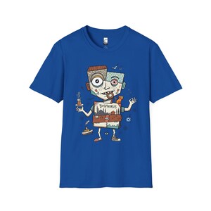 Istanbul Bosphorus Cat Tea Graphic Tee | Turkish Street Cat Unisex Shirt Royal