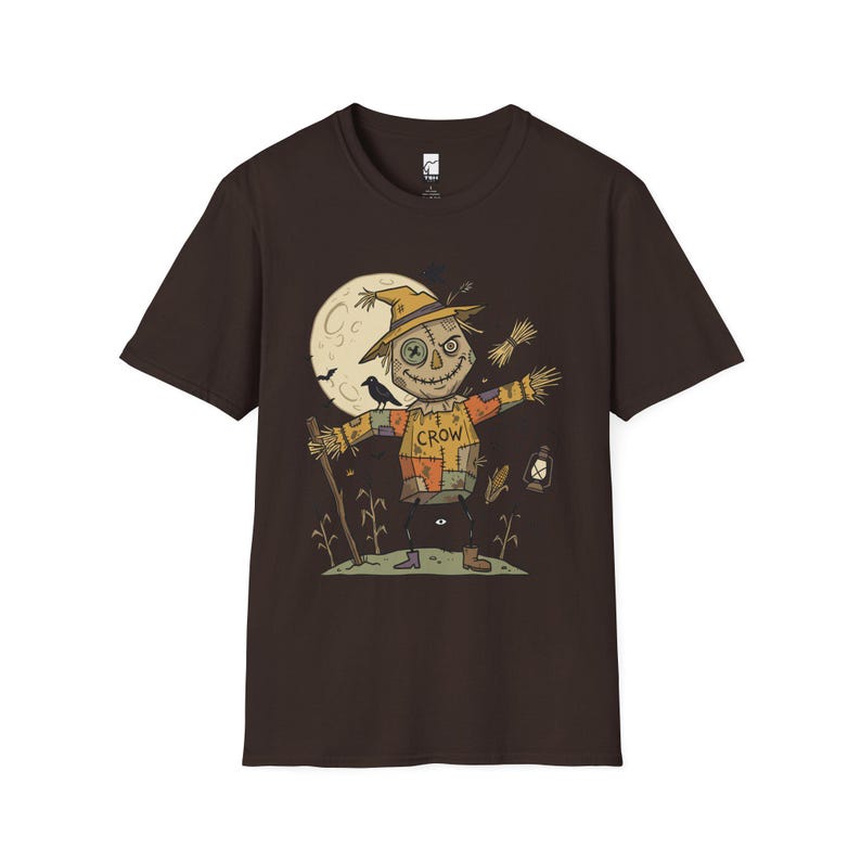 Unisex Scarecrow T-Shirt | Funny Halloween Print | Autumn Harvest Graphic Tee | Spooky Scarecrow T-Shirt image 4