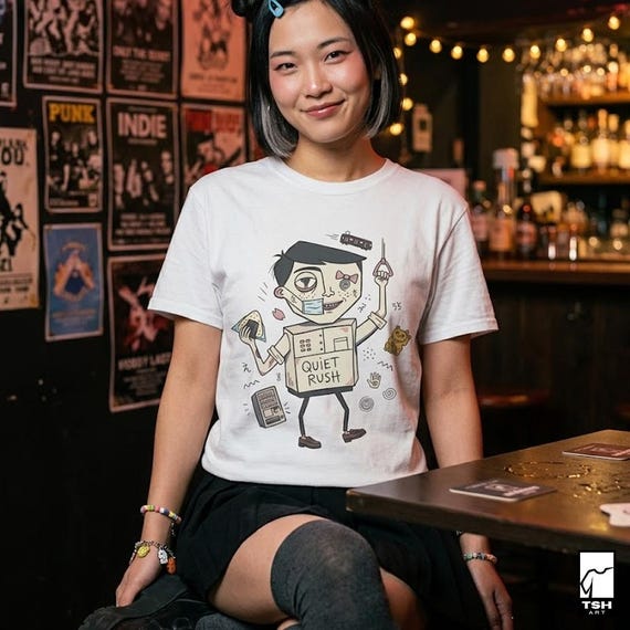 Tokyo Vibes T-Shirt | Japanese Urbancore Graphic Tee, Quiet Rush Illustration