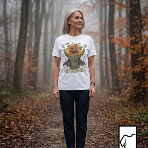 Jack O Lantern Scarecrow Shirt | Spooky Pumpkin Tee | Funny Halloween Graphic Tee | Tis The Season Shirt | Retro Fall Tee | Unisex Gift