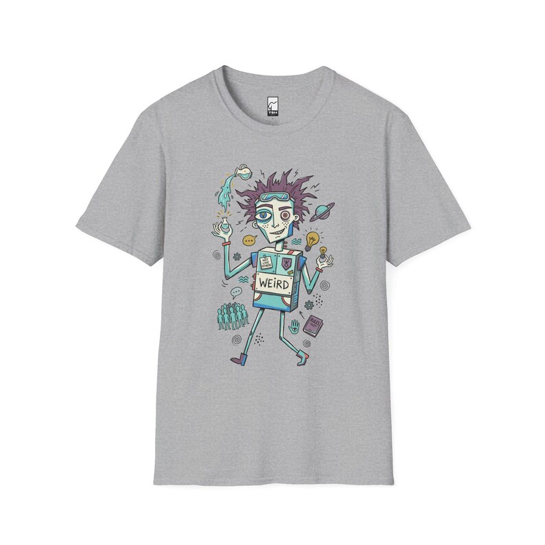 Koszulka z nadrukiem znaku zodiaku Wodnik | Ekscentryczny Wodnik, koszulka unisex z grafiką astrologiczną Sport Grey