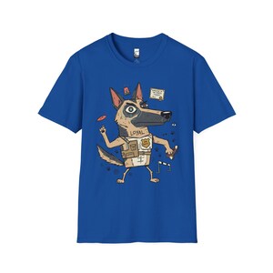 German Shepherd T-Shirt | Funny Loyal K9 Graphic Tee, Dog Lover Shirt Royal