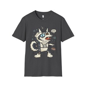 Husky Drama T-shirt | T-shirt grappige hond, uniseks shirt husky-moeder, cadeau Dark Heather
