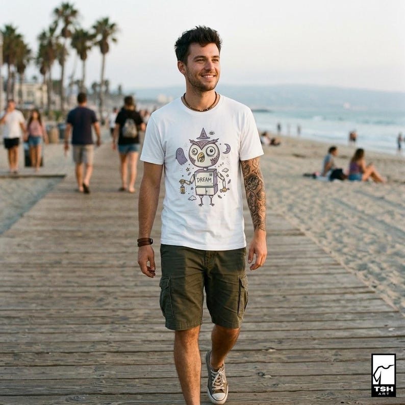 Dreamy Owl T-Shirt | Whimsigoth Graphic Tee, Mystical Unisex Shirt, Reader Gift image 2