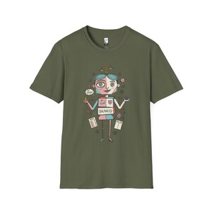 Camiseta del signo zodiacal Libra / Camiseta gráfica divertida sobre astrología para personas indecisas Military Green