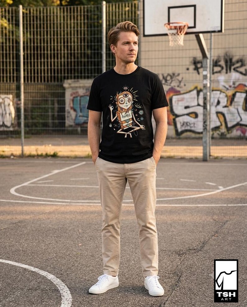 Psychedelic T-Shirt | Third Eye Graphic Tee, Spiritual Meditation Unisex Shirt, Trippy Gift for Her Him