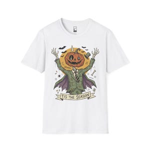 Jack O Lantern Scarecrow Shirt | Spooky Pumpkin Tee | Funny Halloween Graphic Tee | Tis The Season Shirt | Retro Fall Tee | Unisex Gift image 9