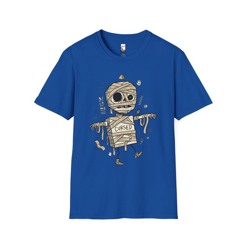 Camiseta de momia / Camiseta gráfica divertida de Halloween con temática egipcia maldita Royal