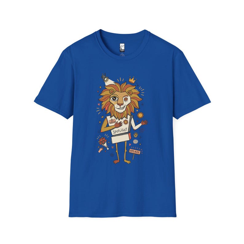 Leo T-Shirt | Funny Zodiac Lion Graphic Tee, Main Character Astrology Unisex Shirt Royal