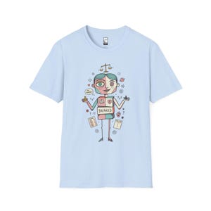 Camiseta del signo zodiacal Libra / Camiseta gráfica divertida sobre astrología para personas indecisas Light Blue