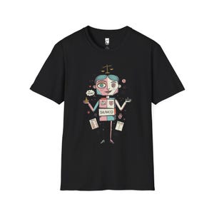 Camiseta del signo zodiacal Libra / Camiseta gráfica divertida sobre astrología para personas indecisas Black