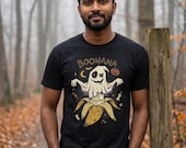 Funny Ghost Banana Shirt | Boonana Halloween T Shirt | Cute Spooky Pun Tee | Pumpkin Moon Graphic Tee | Vintage Halloween Tee | Unisex Gift
