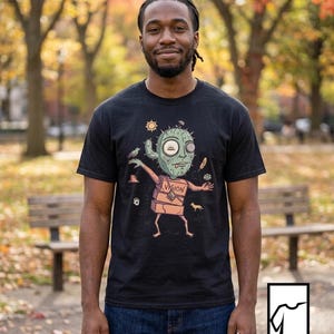 Psychedelic T-Shirt | Peyote Vision Graphic Tee, Desert Shaman Unisex Shirt, Trippy Cactus Gift Her Him