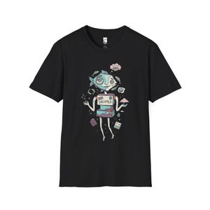 Camiseta de Piscis / Camiseta gráfica del zodíaco Soñador, Camiseta unisex de astrología, Regalo de cumpleaños Black